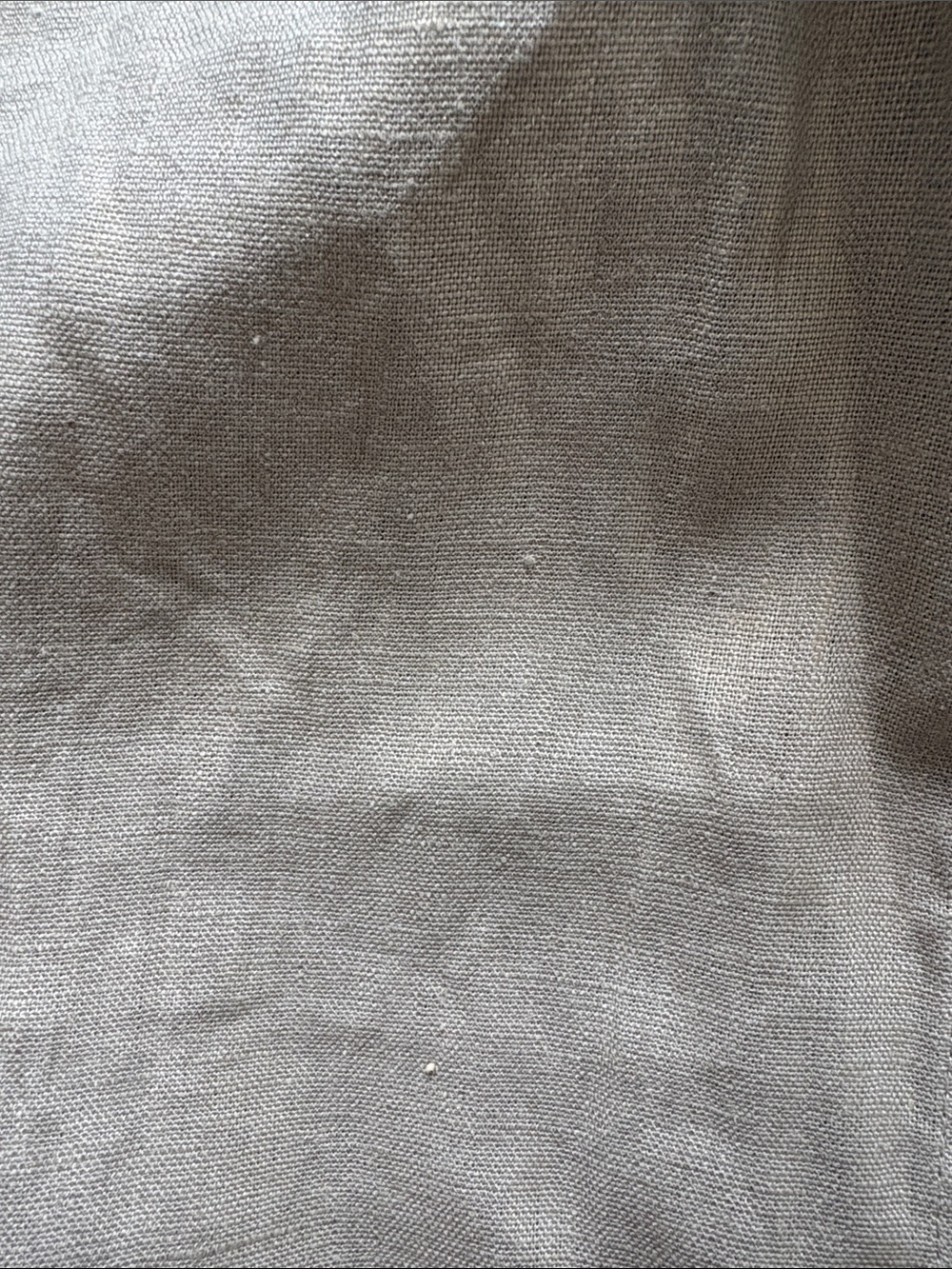 Hevron Short Button-Front Linen Crop Top - Picture 6 of 7